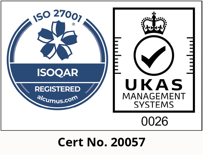 ISO 27001 Certification Number 20057