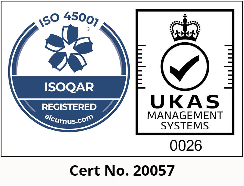 ISO 45001 Certification Number 20057
