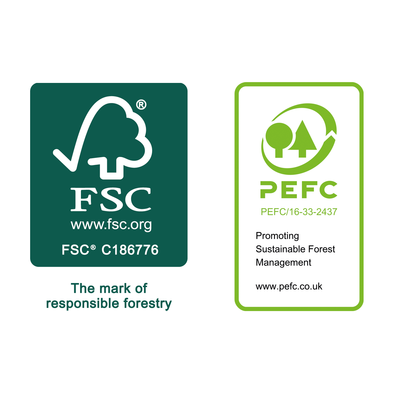 FSC and PEFC paper accreditation